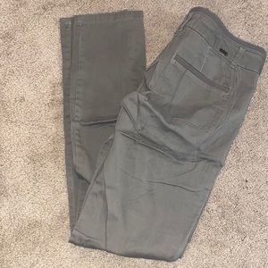 Green skinny cargo pants size 9